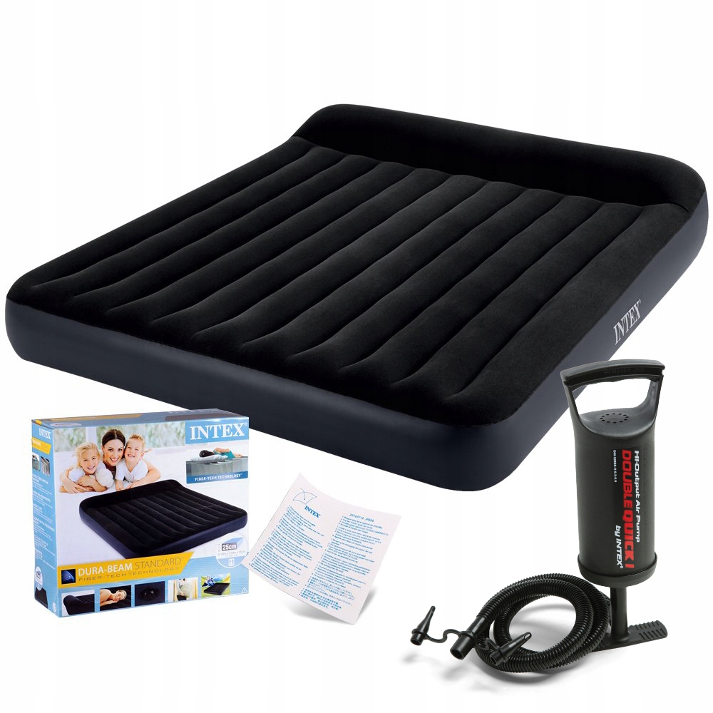 

Materac dmuchany 2osobowy 64144+pompka 68612Intex