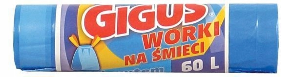 

Worki Na Smieci 60L/10SZT Gigus Hdpe Z Uchwytem