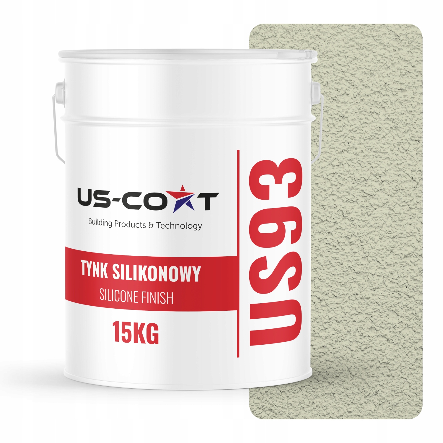 Silikonová Omietka Biela Zlomená Do Zeleného F481 15KG Baranek Granulácia 1.5mm