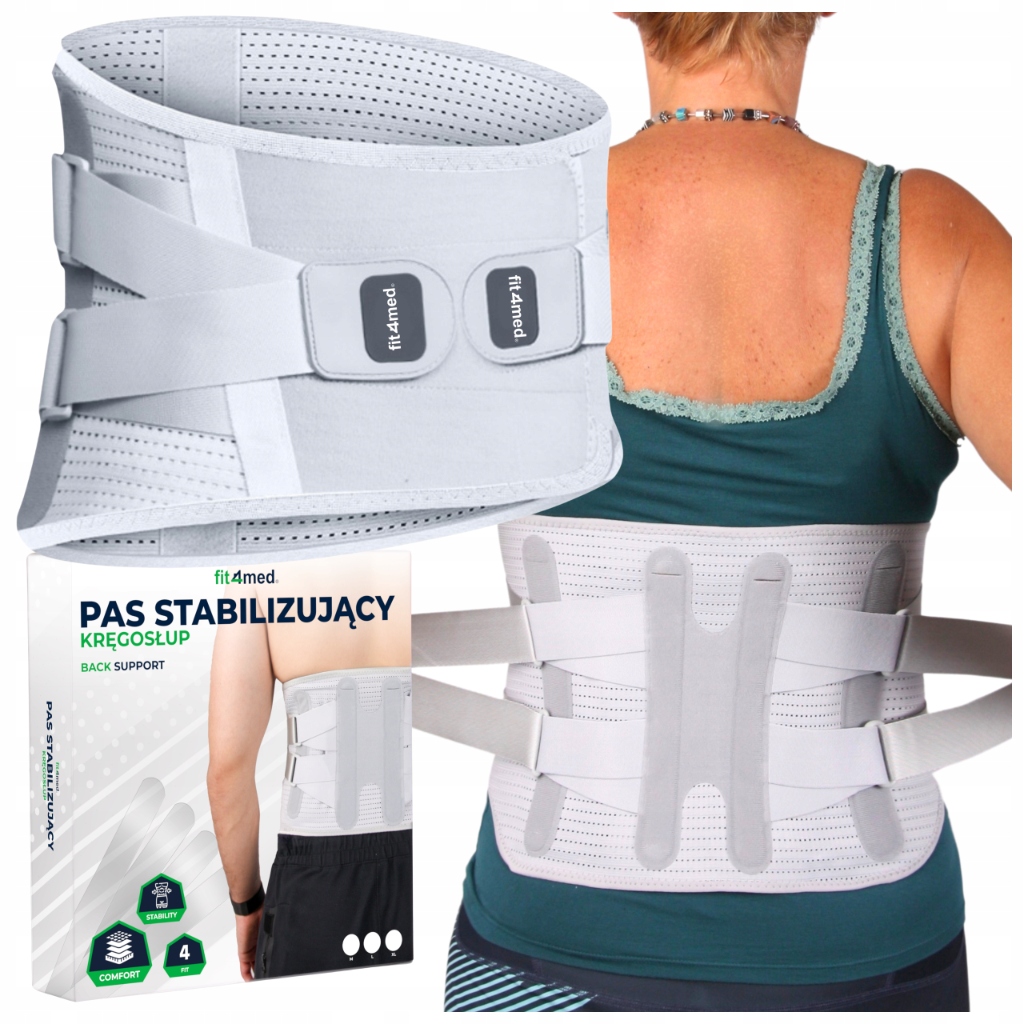 Stabilizační pás pro odlehčení páteře v bederní oblasti FIT4MED – bolesti zad