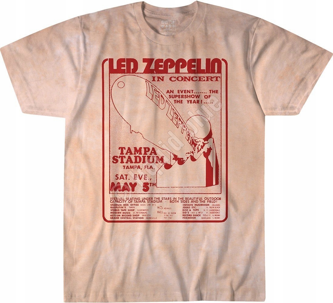 Tričko Led Zeppelin In Concert Liquid Blue M