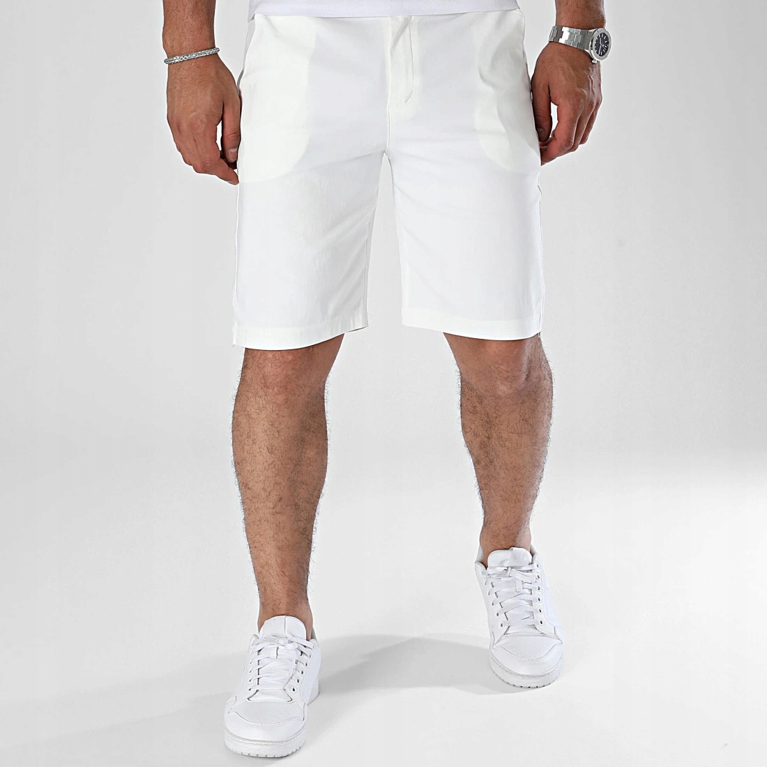 Kraťasy s krátkými chino kalhotami, elastické, regular