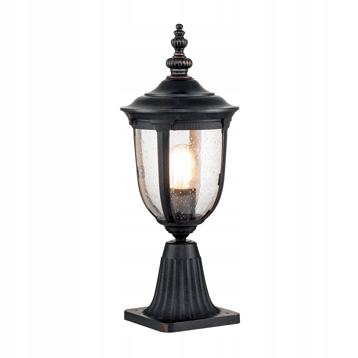 Elstead Stojací zahradní lampa Cleveland E27 60W IP44 Hnědá