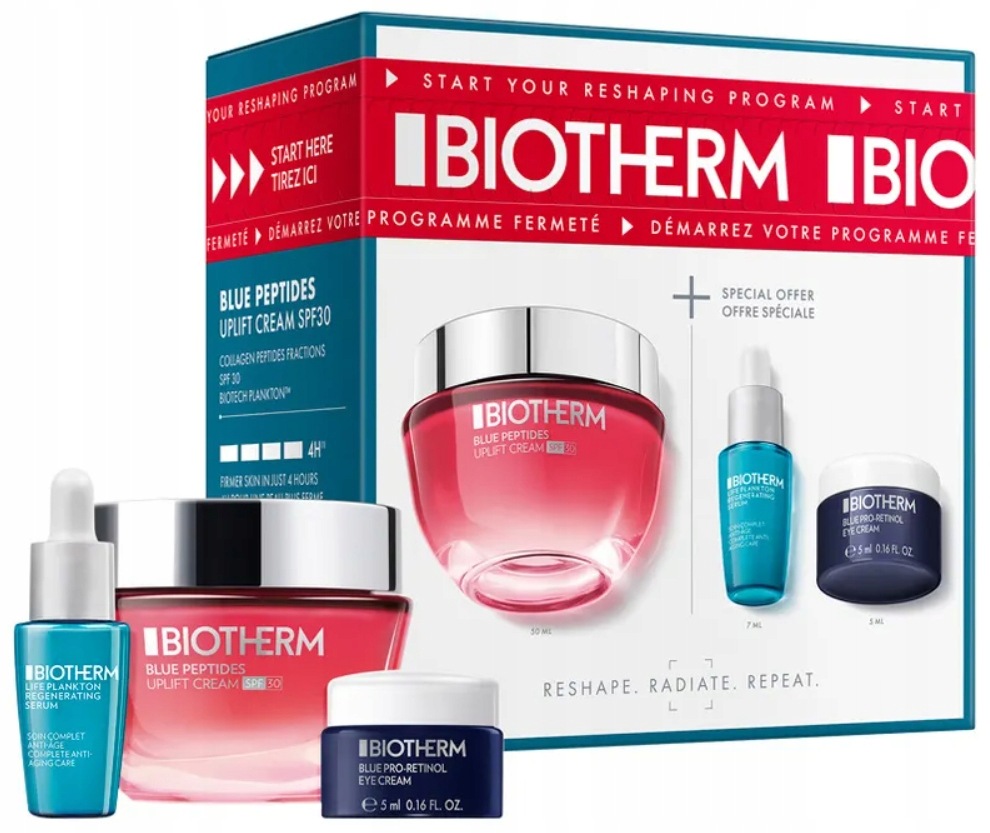 Zestaw do pielęgnacji twarzy Biotherm Krem Blue Peptides Uplift Cream