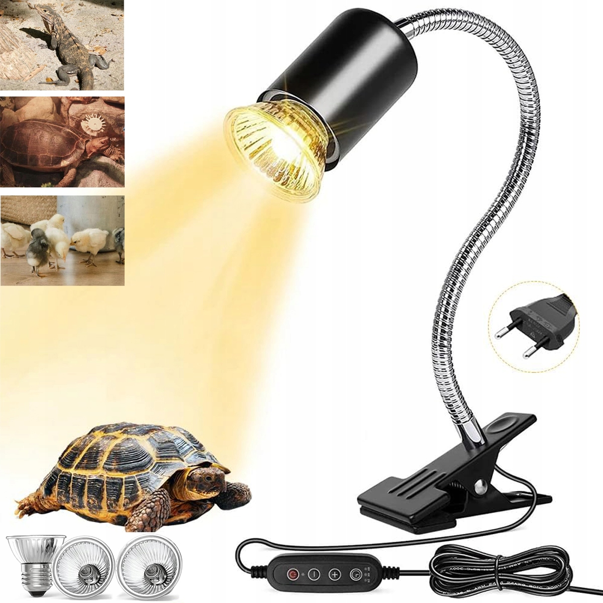 Levně Topná Lampa Pro Plazy, Hadice, Žába, Světlo Uva Uvb Pro Akvárium S Želvou