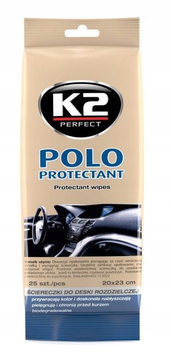 

K2 Polo Protectant Chusteczki Do Kokpitu 25SZT