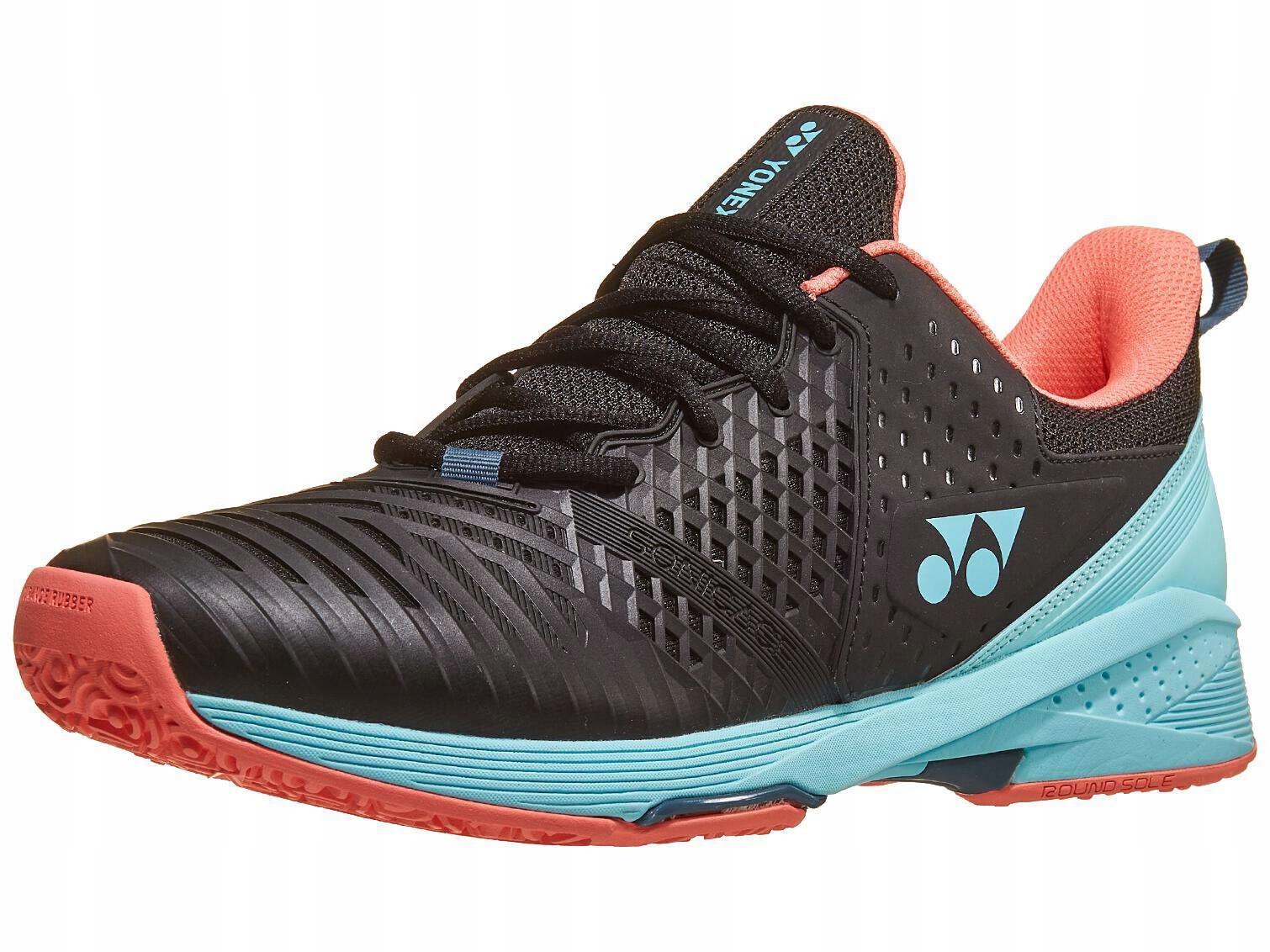 Pánské tenisové boty Yonex Power Cushion Sonicage 3 Clay black/sky blue 43