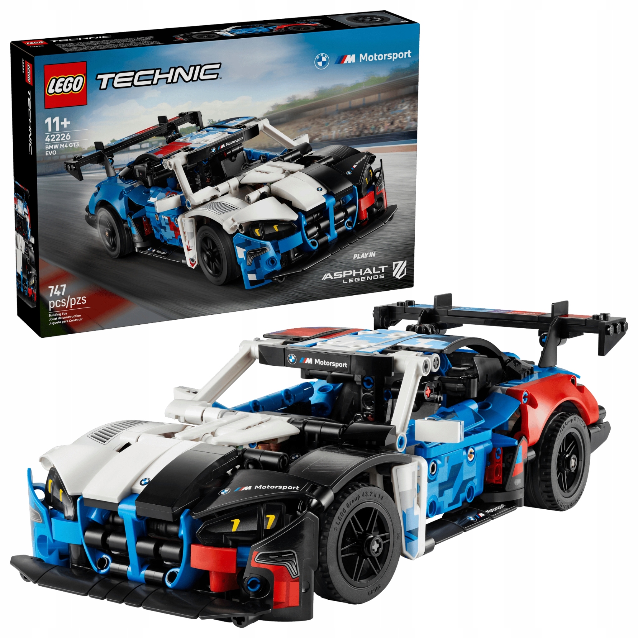 Lego Technic 42226 Závodní auto Bmw M4 GT3 Evo Stavebnice Auto 11+