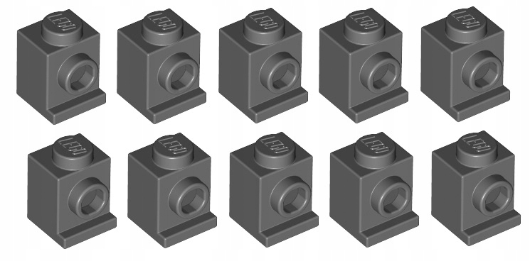 

Lego klocek 1x1 -z pinem c .szary 10 szt 4070 Nowy