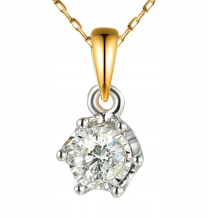 Zlatý přívěsek Au 585 s diamantem P88312YW