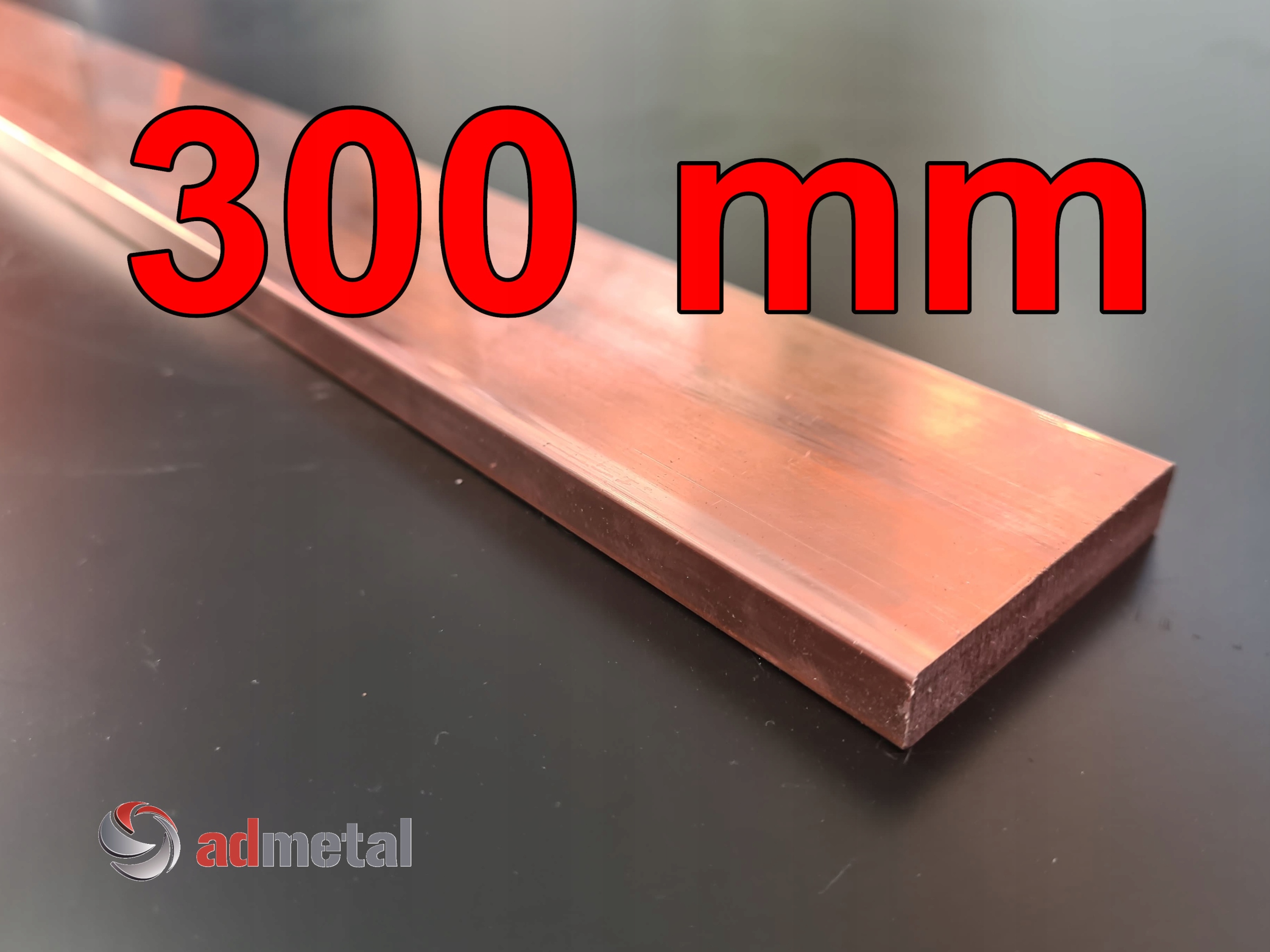 Miedź, płaskownik miedziany 40x10 mm M1Ez4
