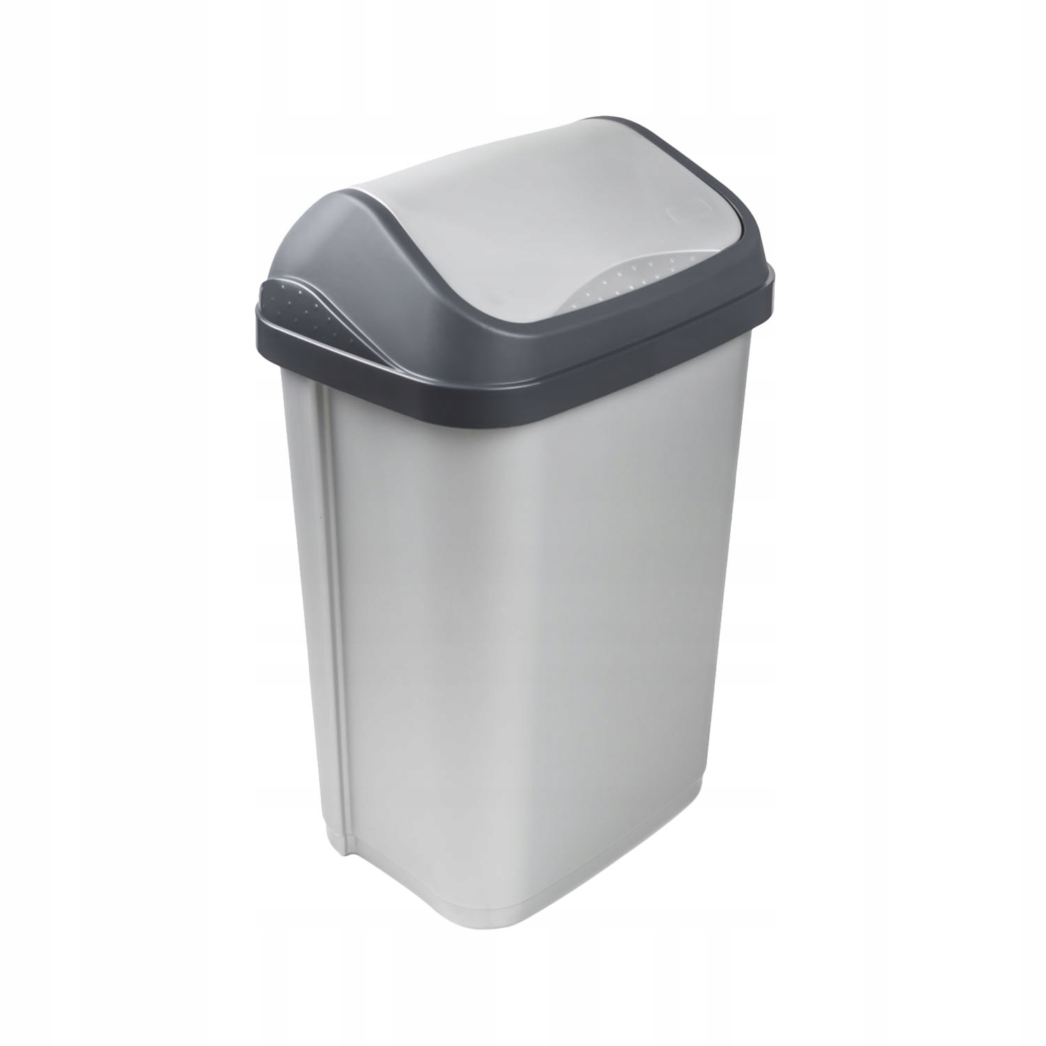 Kosz śmietnik uchylny Swantje Keeeper 25L srebrny