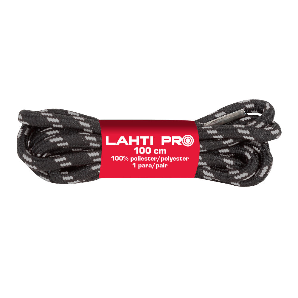 

Lahti Pro Sznurowadła Okrągłe Black-gray 120 CM