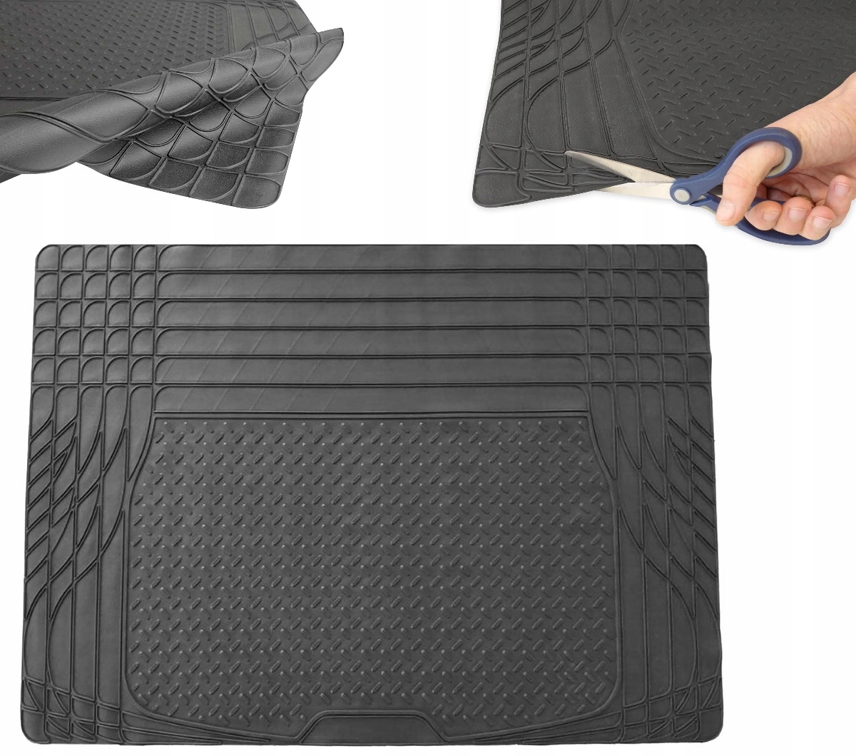 Uniwersalna Dywanik Mata Gumowa Wkład Wykładzina Do Bagażnika 120x80cm