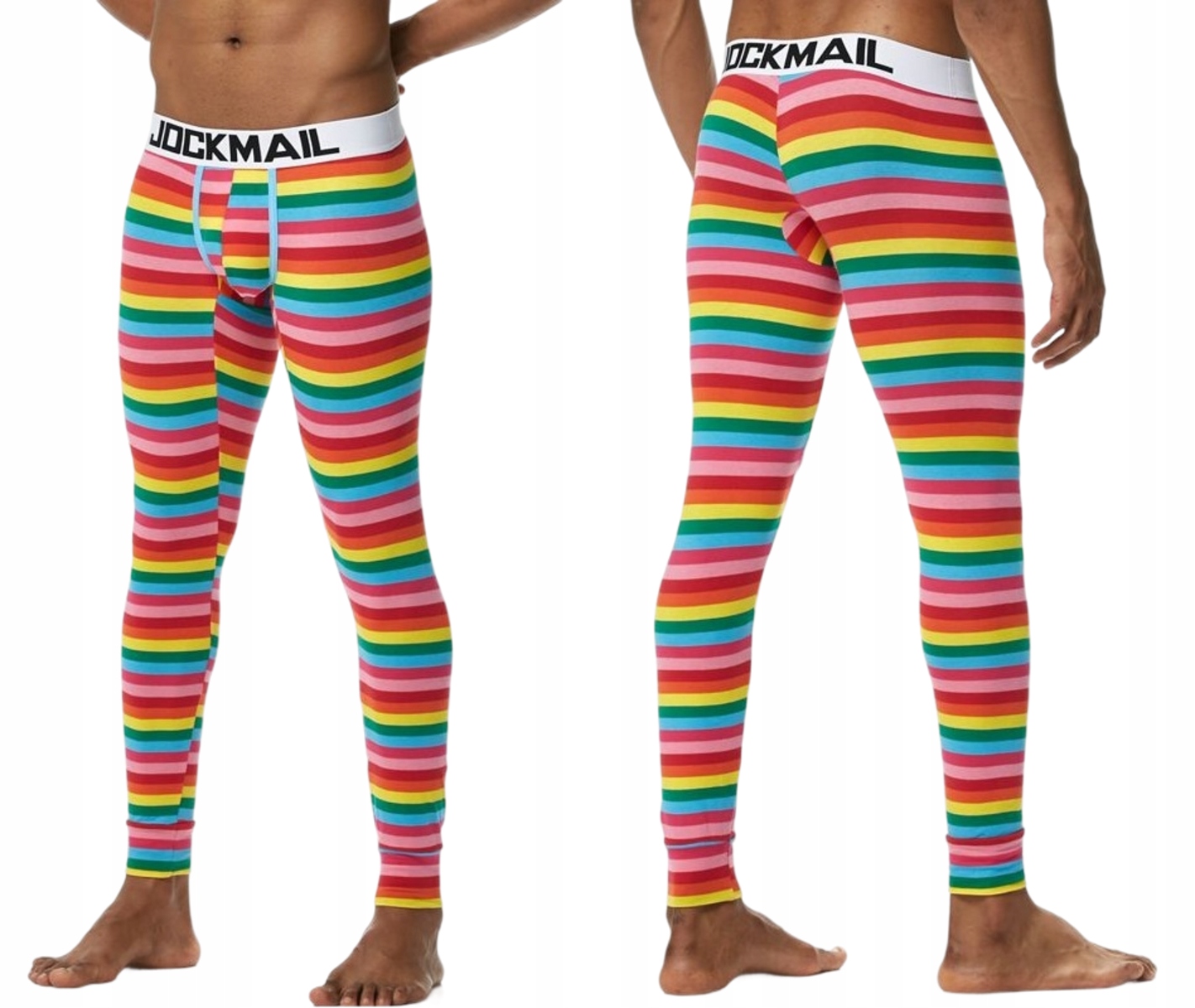 Pánské bavlněné kalhoty Jockmail s proužky L