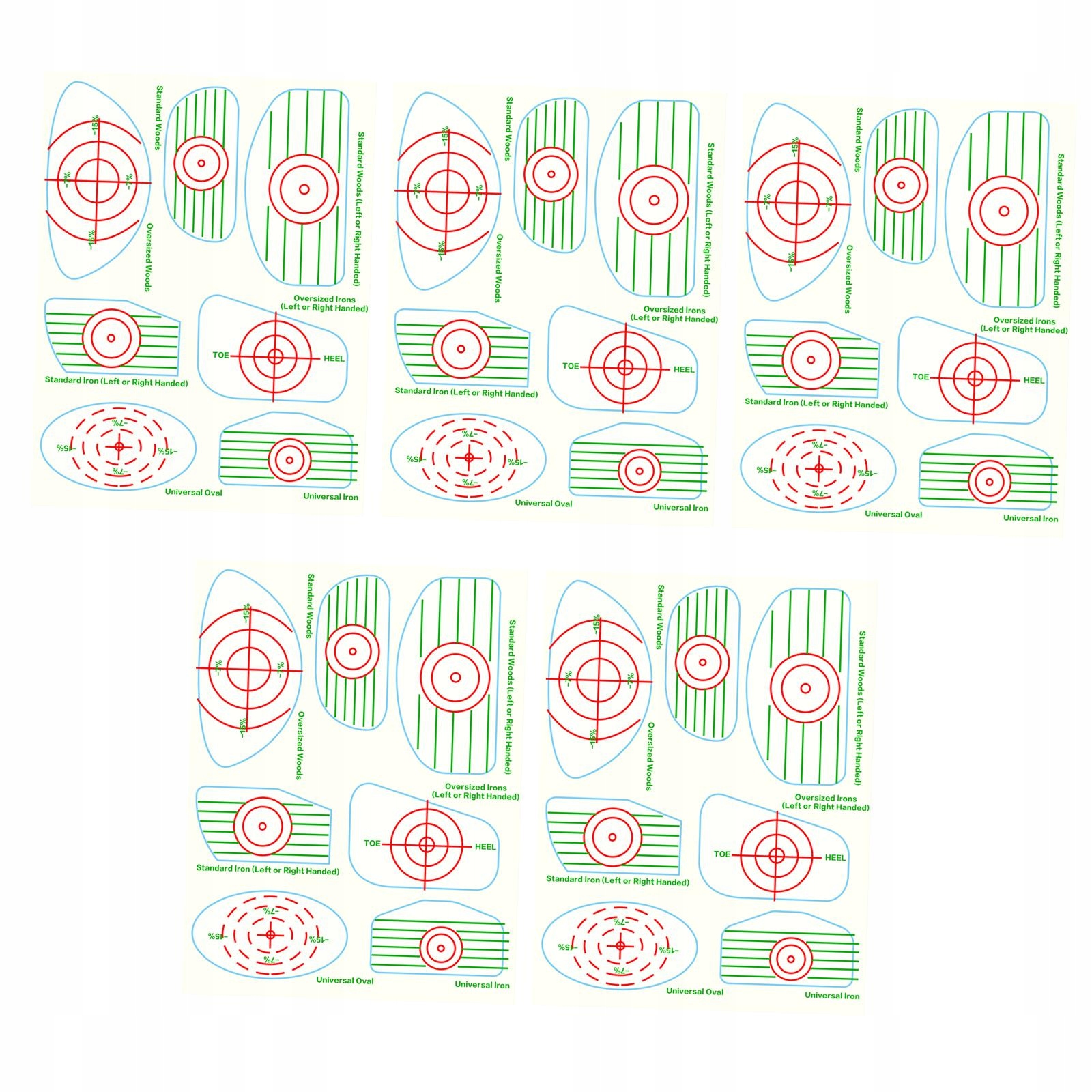 Tape Labels Golf Practice Stickers, Wearable