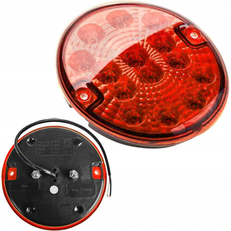 LAMPA TYLNA PRZECIMGIELNA LED OKRĄGŁA COFANIA 12V 24V CZERWONA Marka maszyny Claas