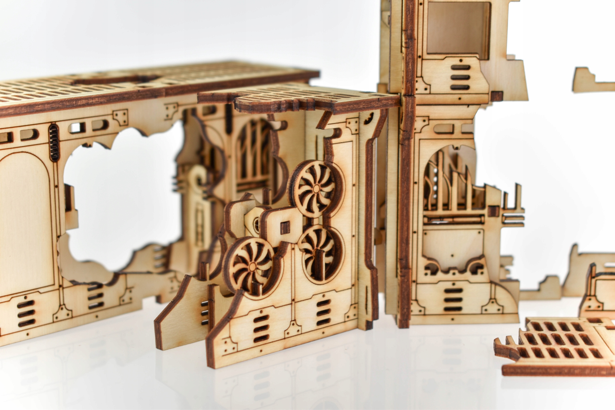 Zruinowane moduły ścian, skala 28mm Producent inny