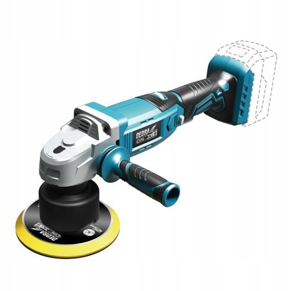 Dedra aku rotačná excentrická leštička 125mm, 3000-6000 ot./min, 18V bez ba