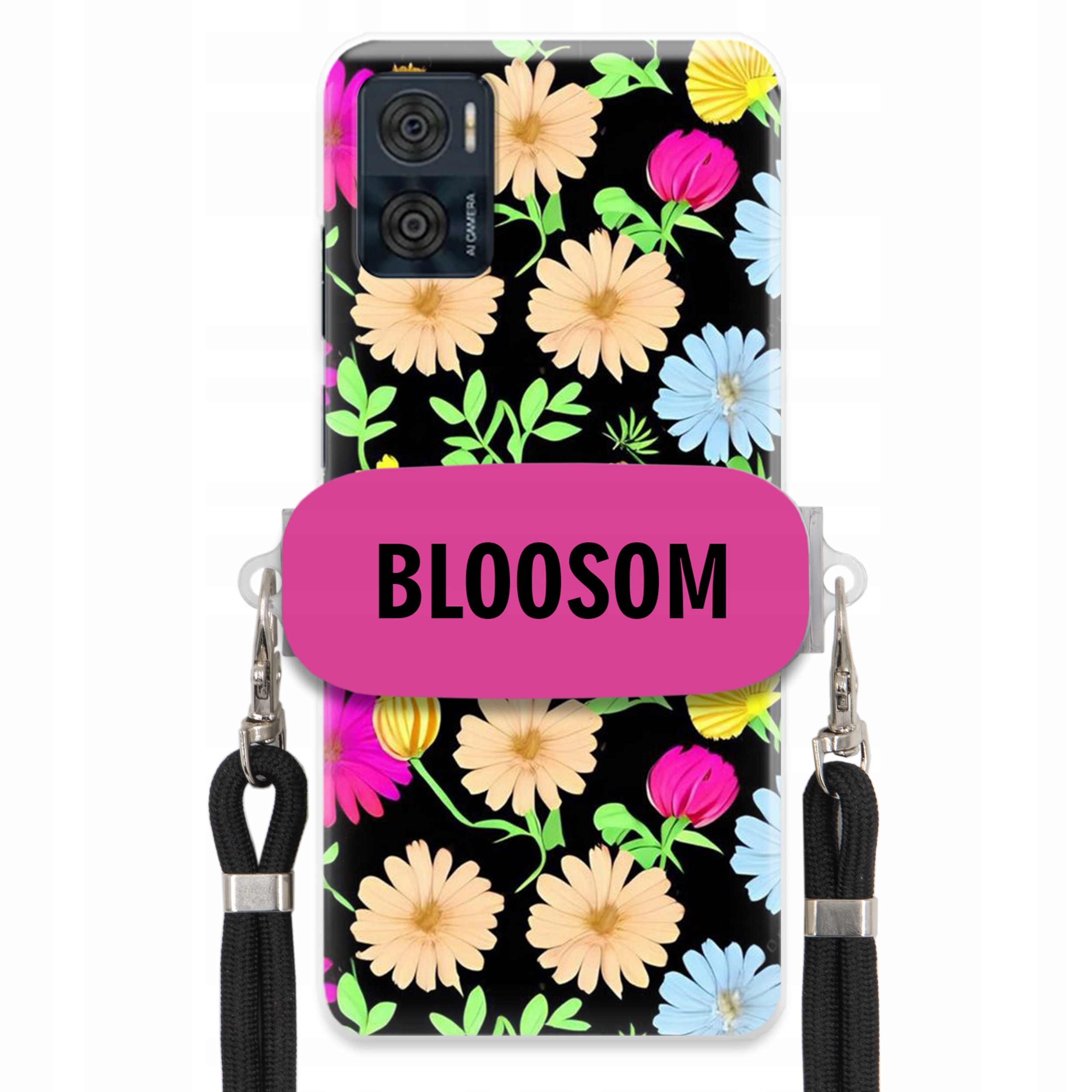 Puzdro Crossbody Pre Motorola E22i Puzdro Case Kvety Bloosom Flower