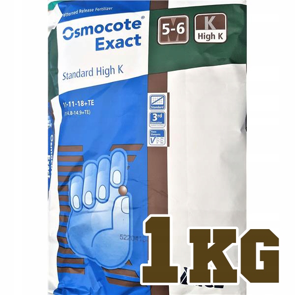 

Osmocote Exact 11-11-18+TE Standard HighK 5-6M 1kg