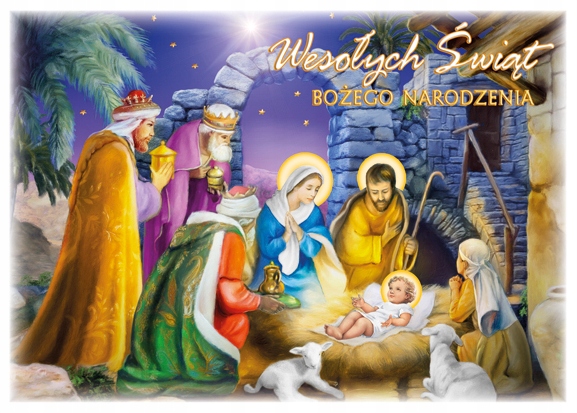 POCZTÓWKA KARTKA Boże Narodzenie ŚWIĘTA 1 SZTUKA