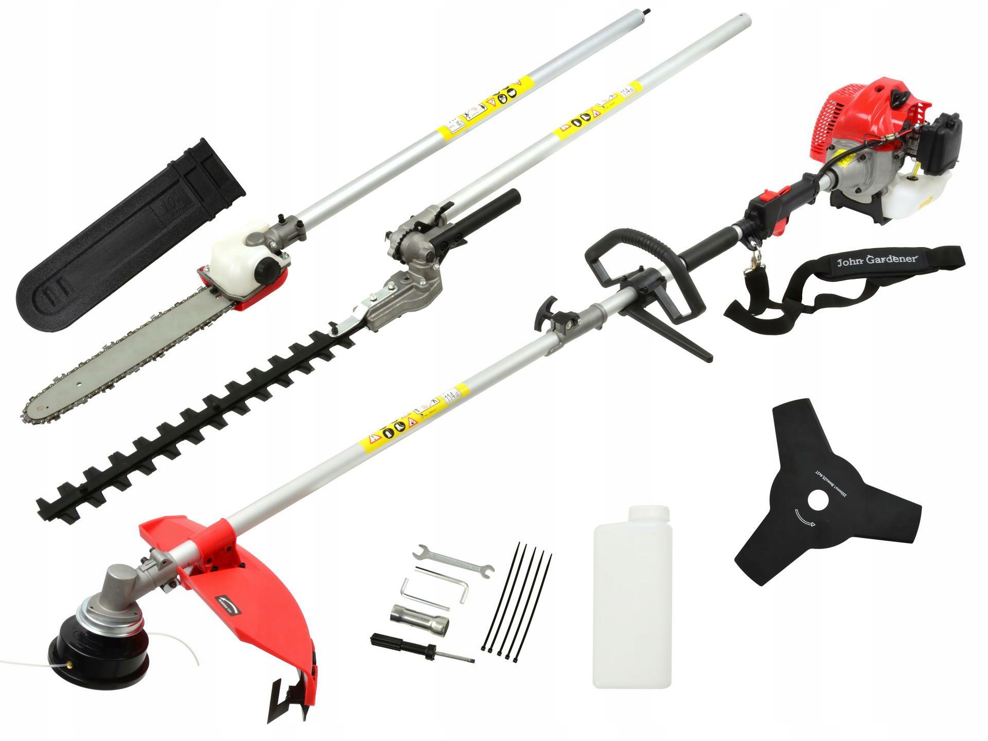 Podkaszarka Spalinowa KOSA Multifunkcyjna 4W1 3KM NOŻYCE DO ŻYWOPŁOTU PIŁA