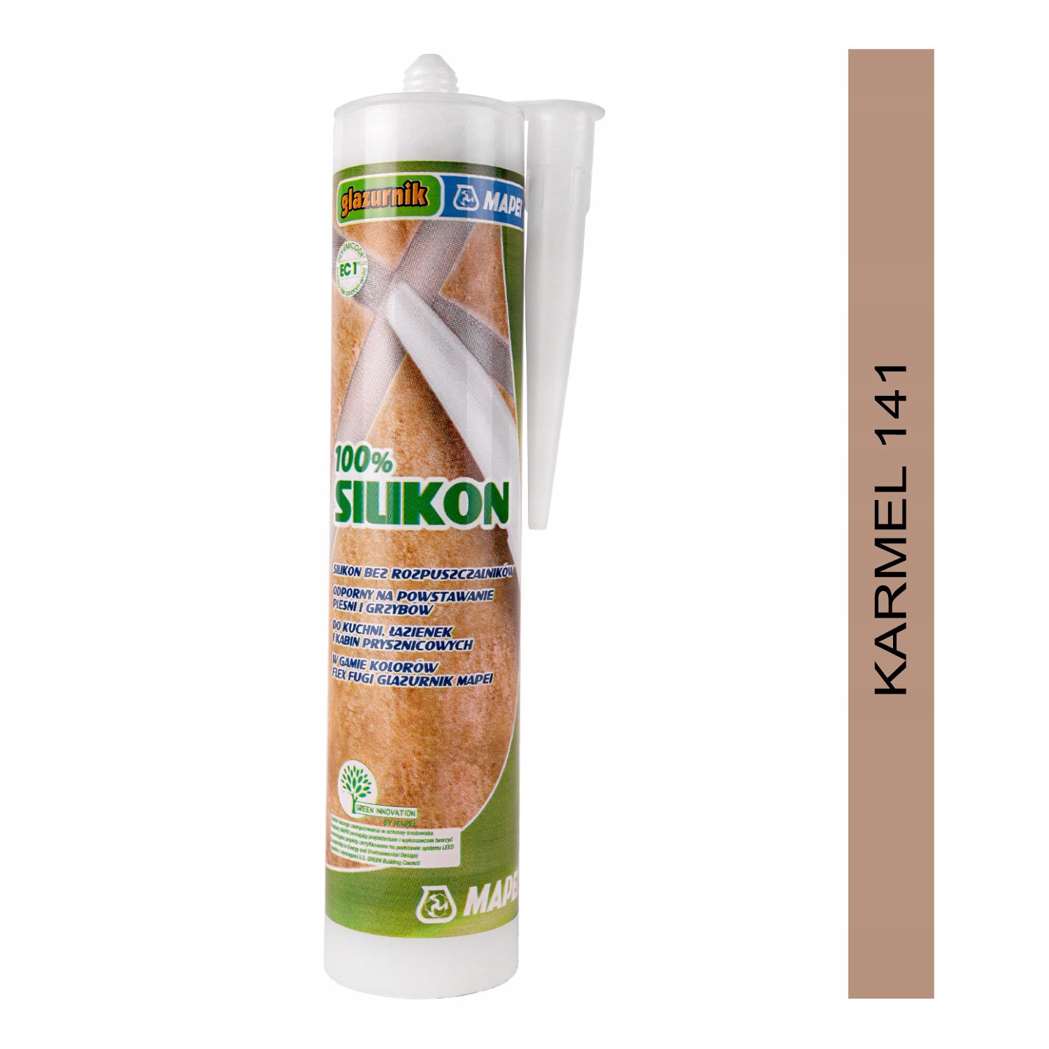 

Silikon Mapei Glazurnik 280ml 141 karmel