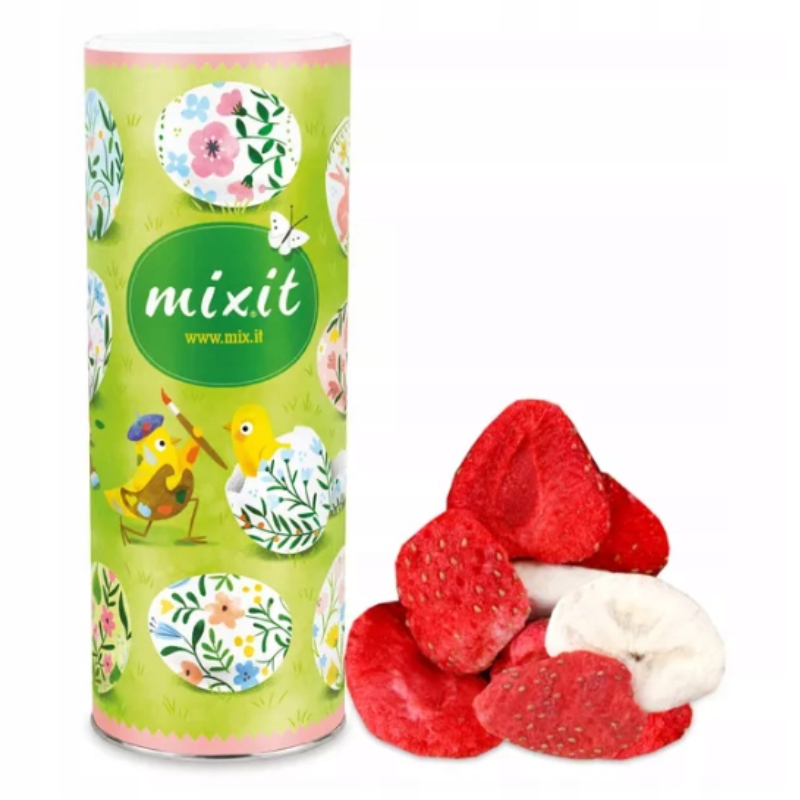 Liofilizowane Owoce Banan Truskawka 160g Mixit