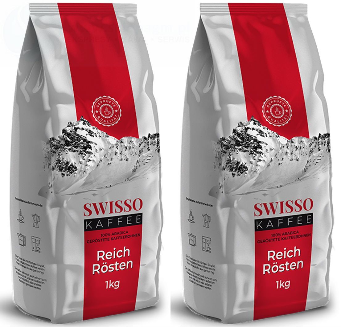 Swisso Kaffee Kawa Ziarnista 100% Arabica 2 kg
