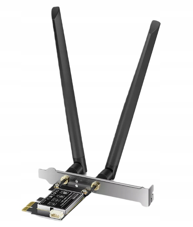 Síťová karta Wi-Fi adaptér na Pci-e AX5400 Bluetooth 5.2 Dvě antény