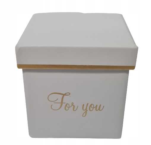 

Flower box pudełko na kwiaty kwadrat h-8cm