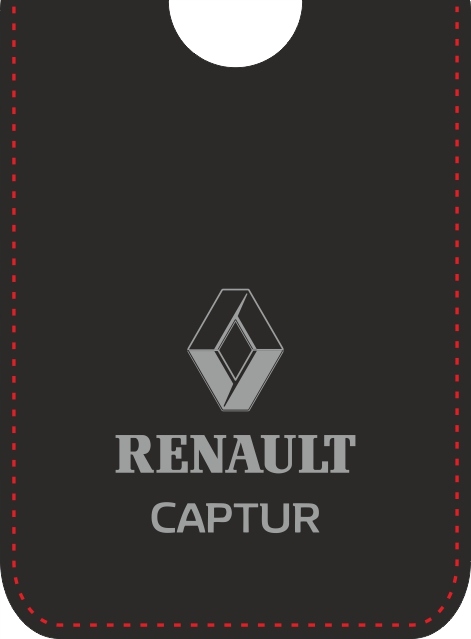 

Etui skórzane do kart Renault Captur czarne