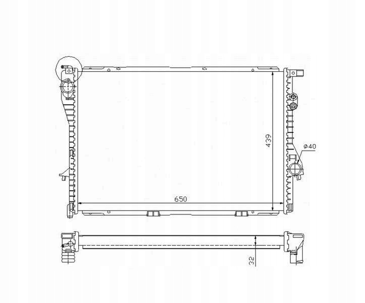 Chłodnica wody BMW 5 E39 1996-00 525 725 tds