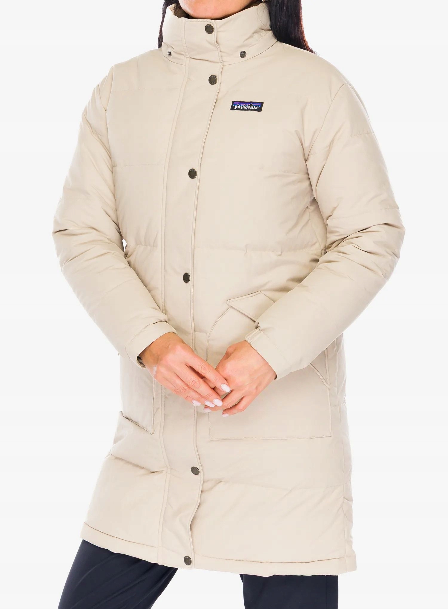 Dámský péřový kabát Patagonia Downdrift Parka oar tan S