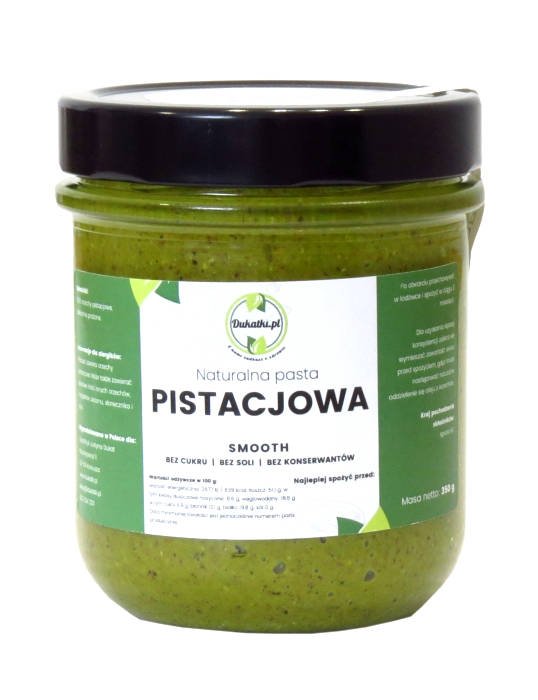 Pasta pistacjowa smooth masło z pistacji 500g Dukatki