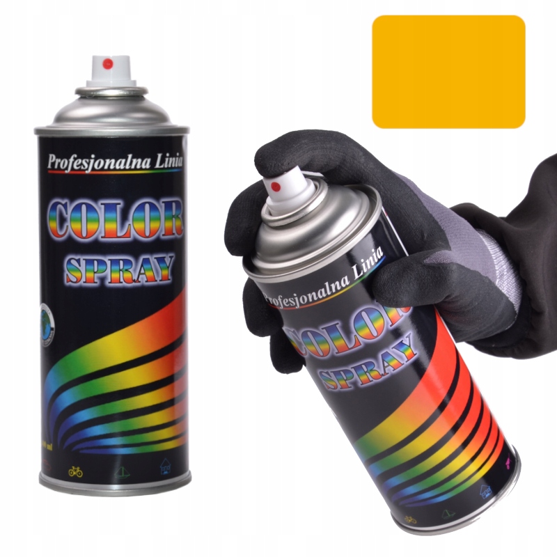 Color Spray Lakier Farba Ral 1023 Zółty