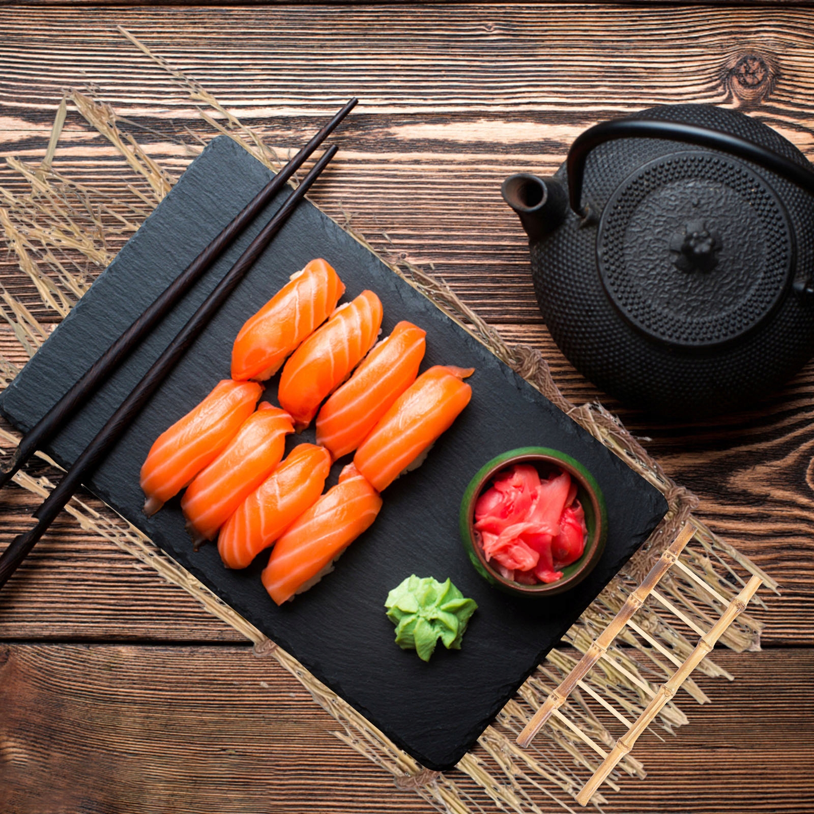 DEKORACJE NA PŁOT BAMBUSOWY TACE DREWNIANE TACKA NA ŻYWNOŚĆ Marka inna