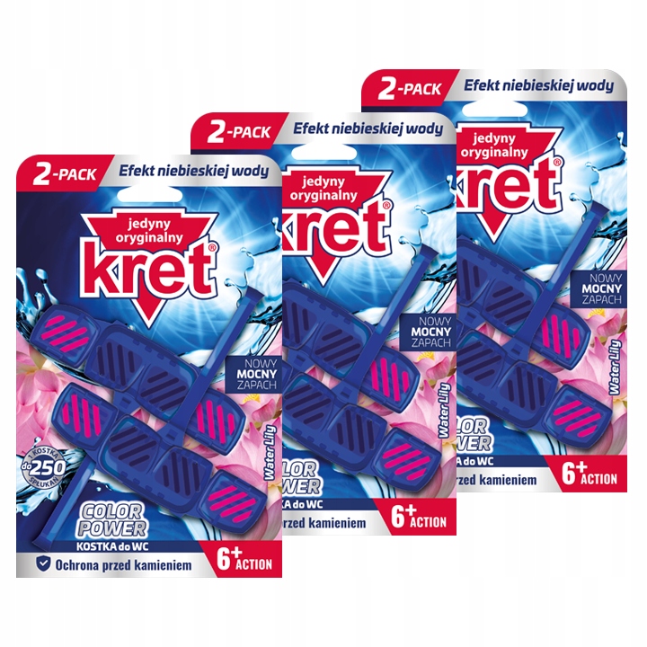 

Kret Zawieszka do Wc Barwiąca Water Lily 40g x6