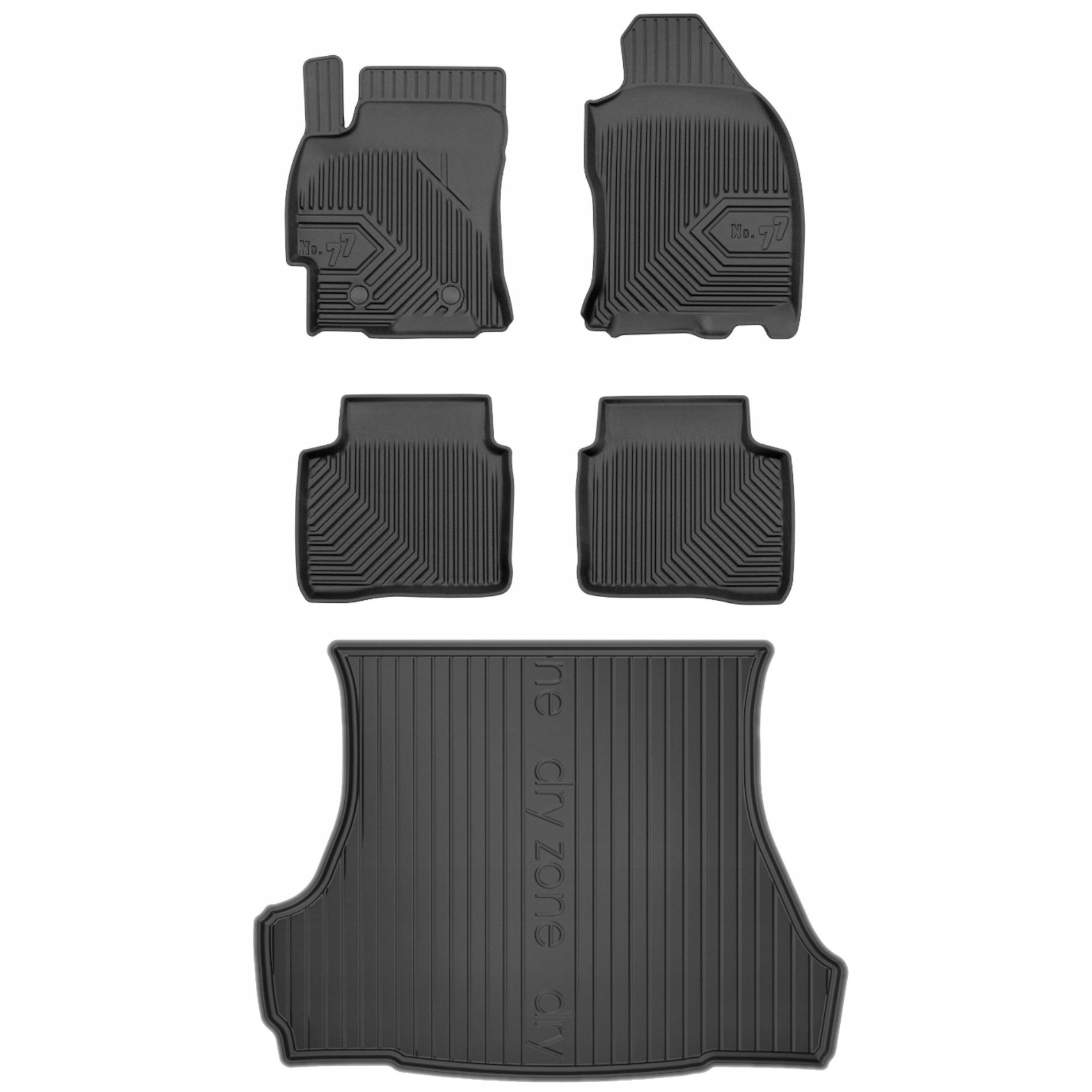 Gumové rohože rohož batožinového priestoru pre Ford Mondeo 3 III 00-07 liftback