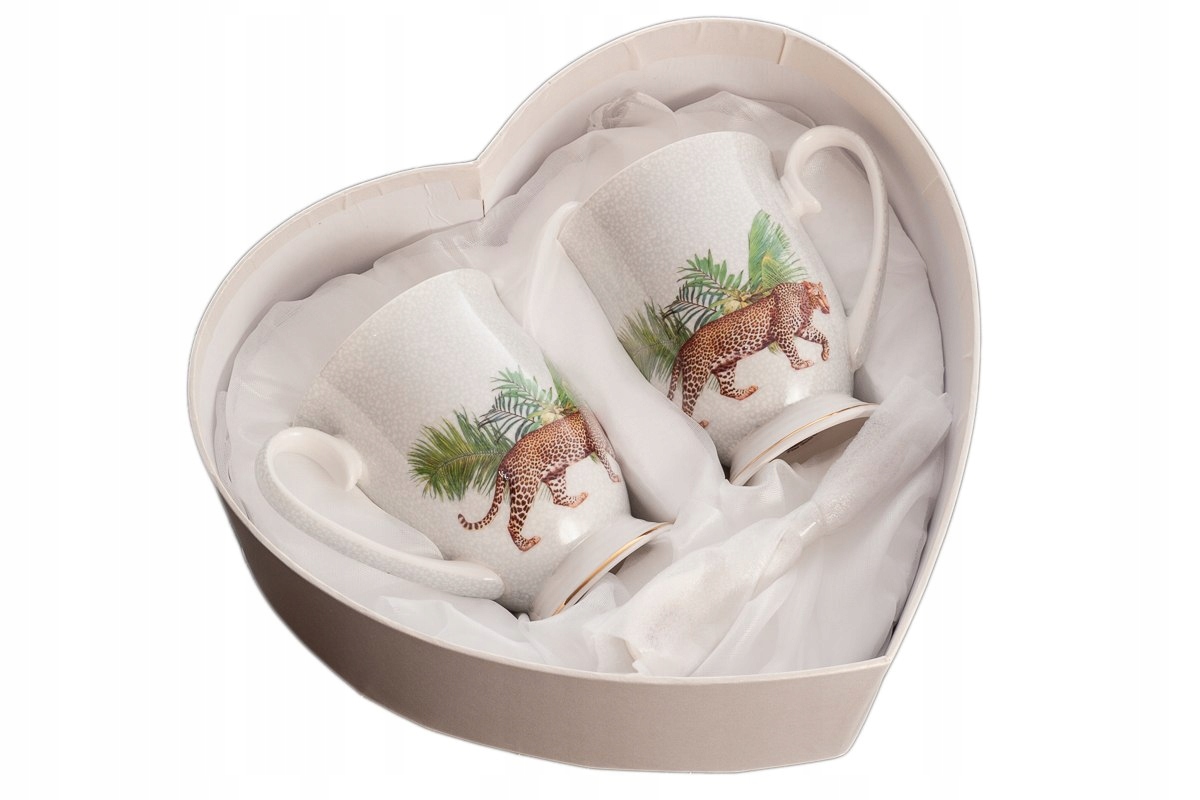 

2 Kubki Porcelanowe Leopard Queen Isabell