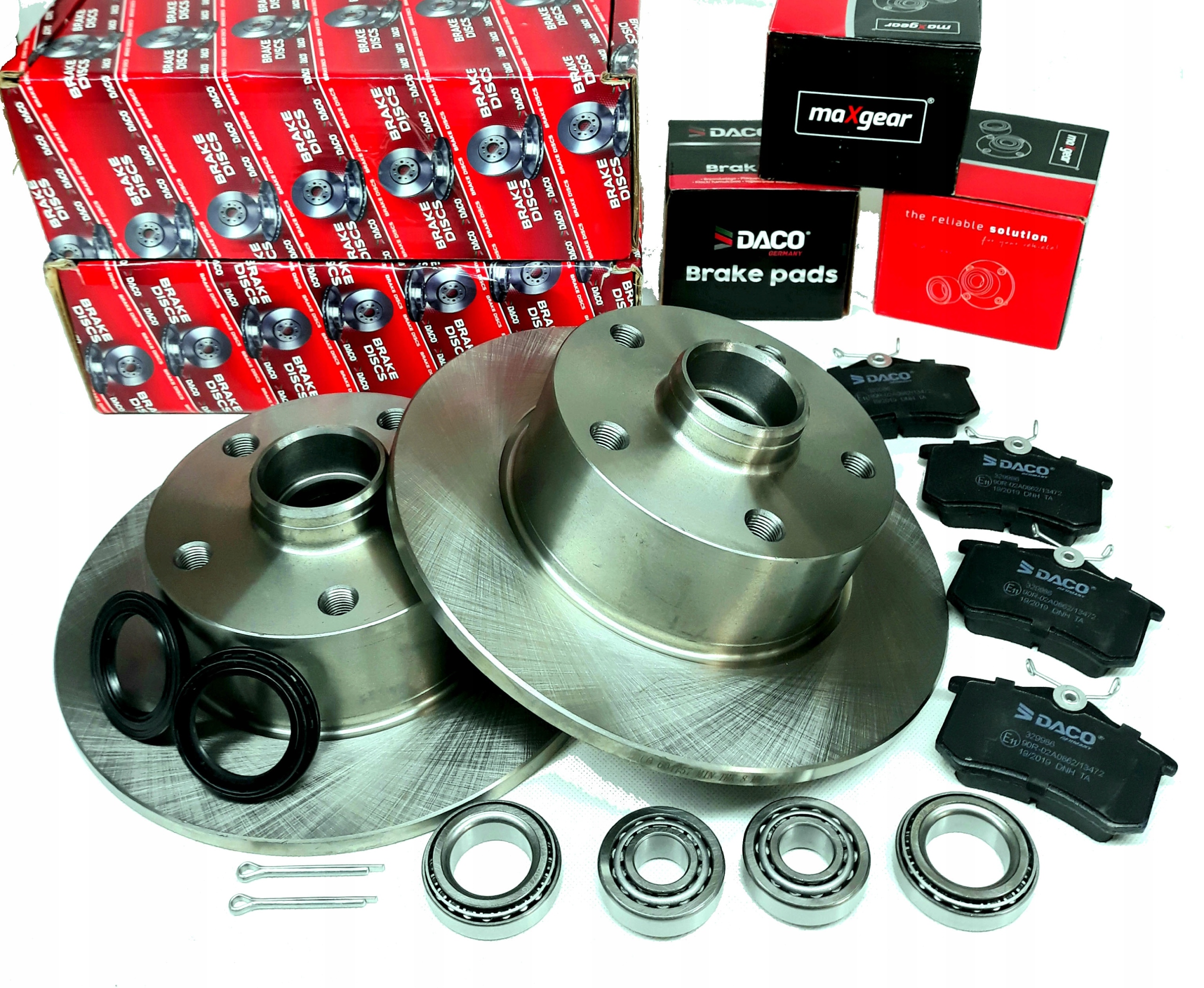 ZESTAW TARCZE KLOCKI LOZYSKA TYL AUDI A4 B5 95 01