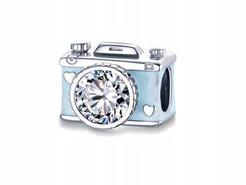 

Srebrny Charms Do Pandora Beads Aparat Fotografia