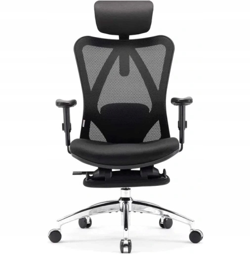 SIHOO M18-M156 Ergonomiczne krzesło biurowe, fotel profilowany czarny