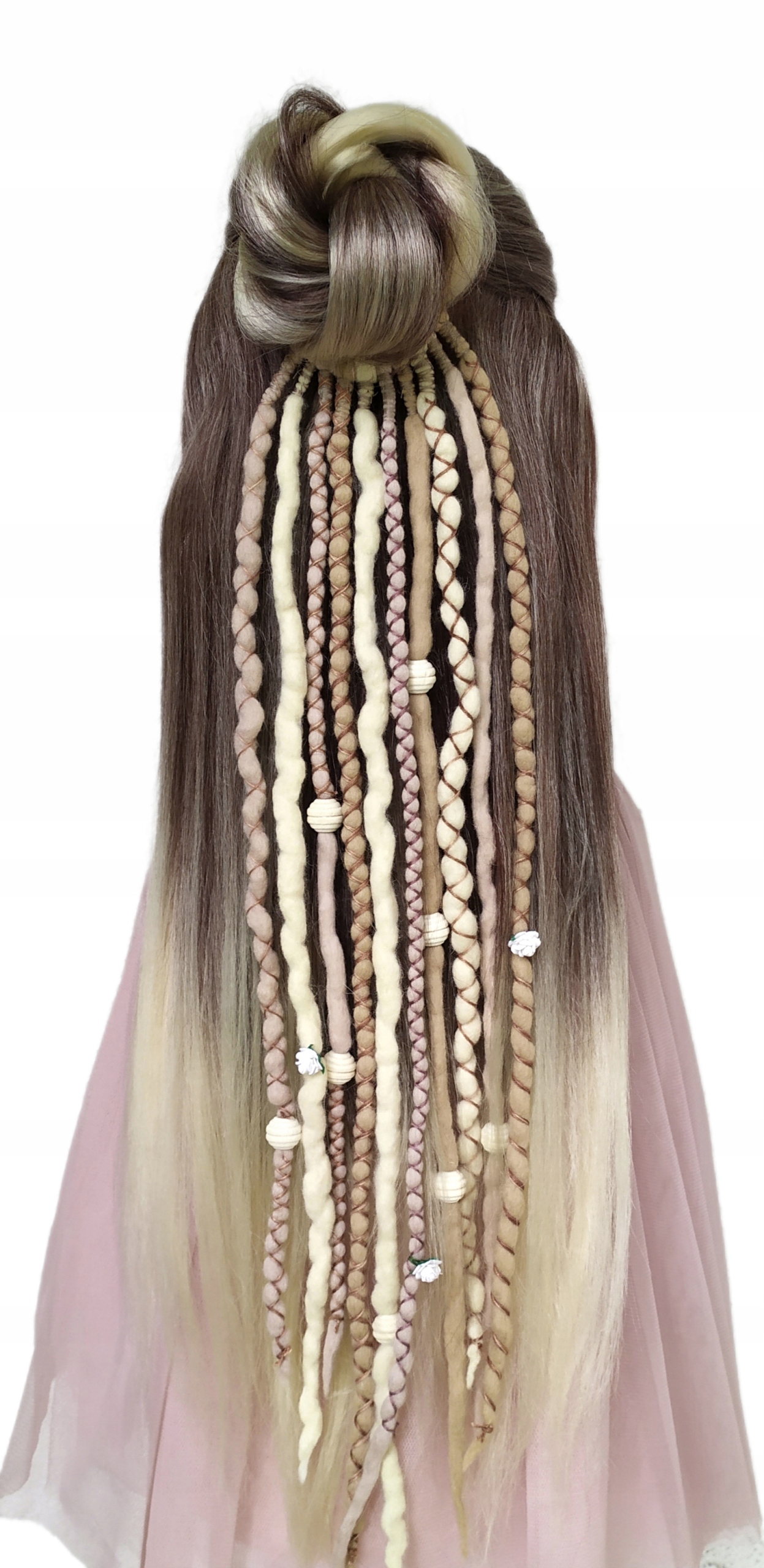 Dredloky Vlněné Dredy na gumičce, Poník na gumičce, blond, Exotická Příroda