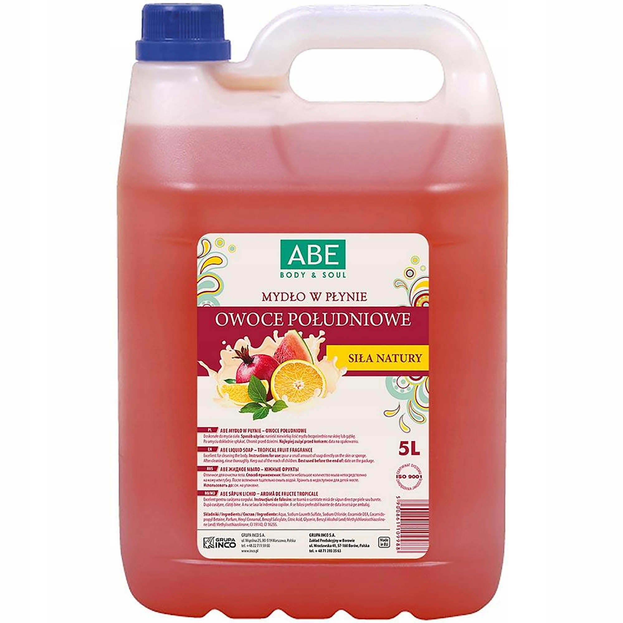 

Abe Mydło W Płynie Owoce Południowe 5L