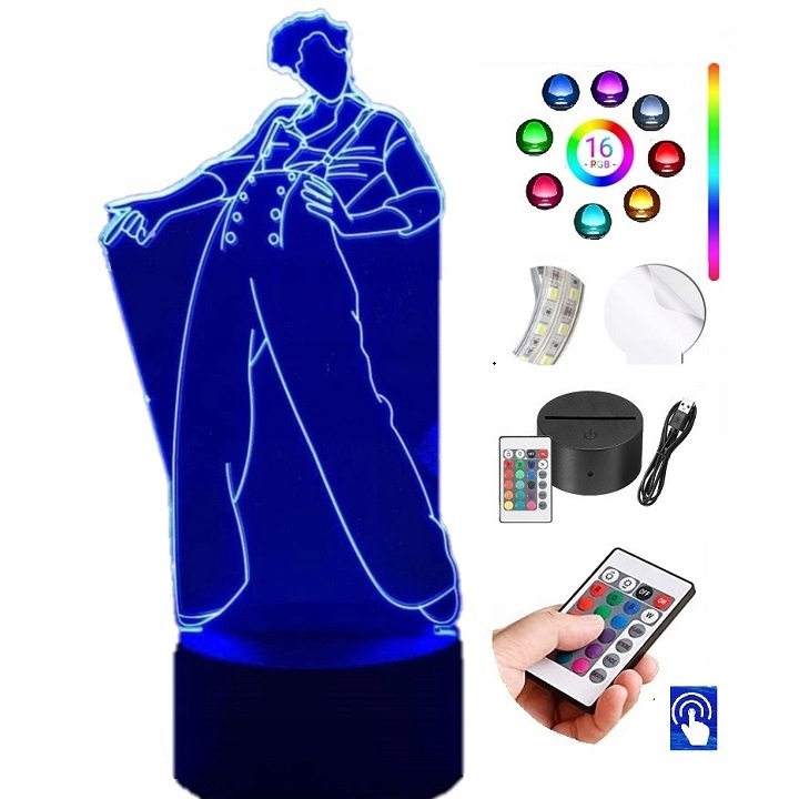 

Lampka Nocna Harry Styles Grawer Led Rgb Plexido