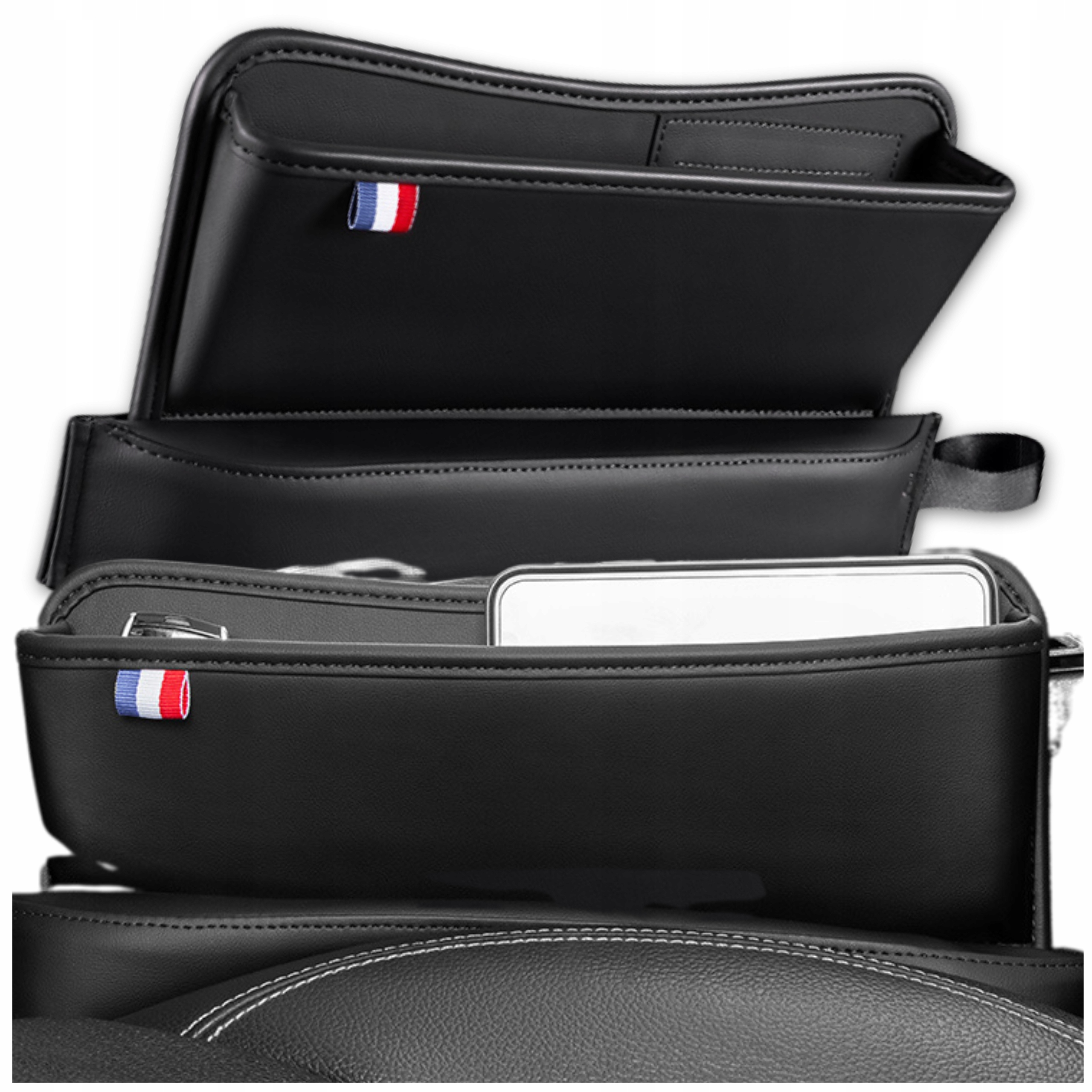 Organizer Samochodowy Torba Do Auta Samochodu Czarny Między Fotel Sztywny