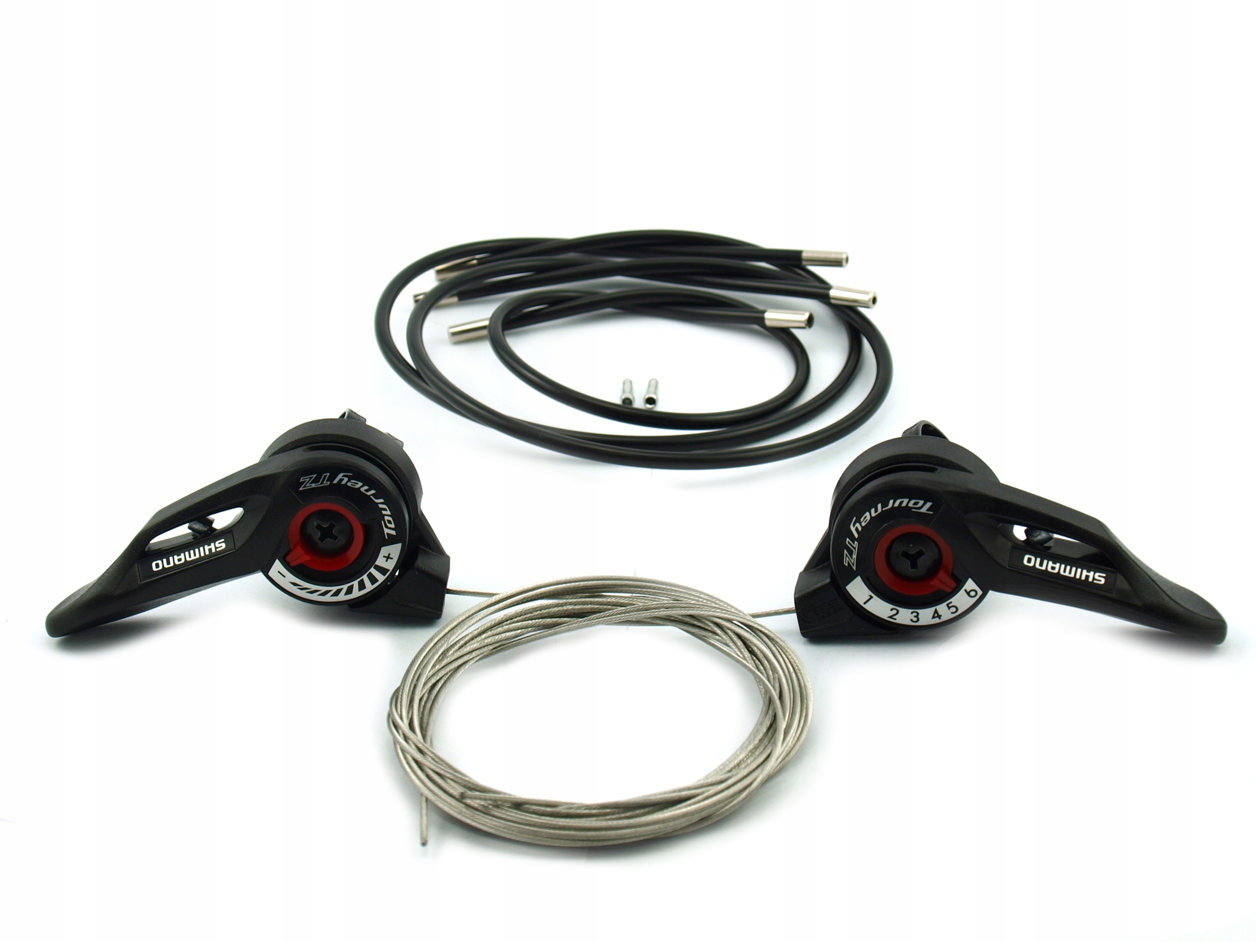 

Manetki Przerzutki Shimano 7rz Zestaw z Pancerzami