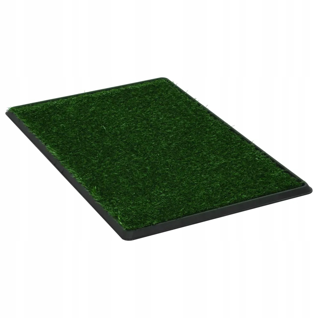 Levně vidaXL Toalety pro zvířata s podnosem a umělou trávou, 2 ks, 76x51x3 cm